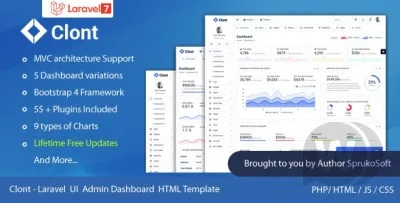 Clont Laravel admin panel template