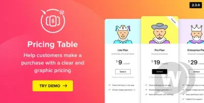 WordPress Pricing Table Plugin