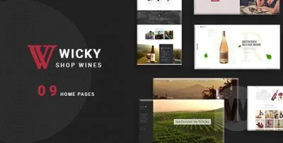 Wicky WooCommerce Wine Store Template