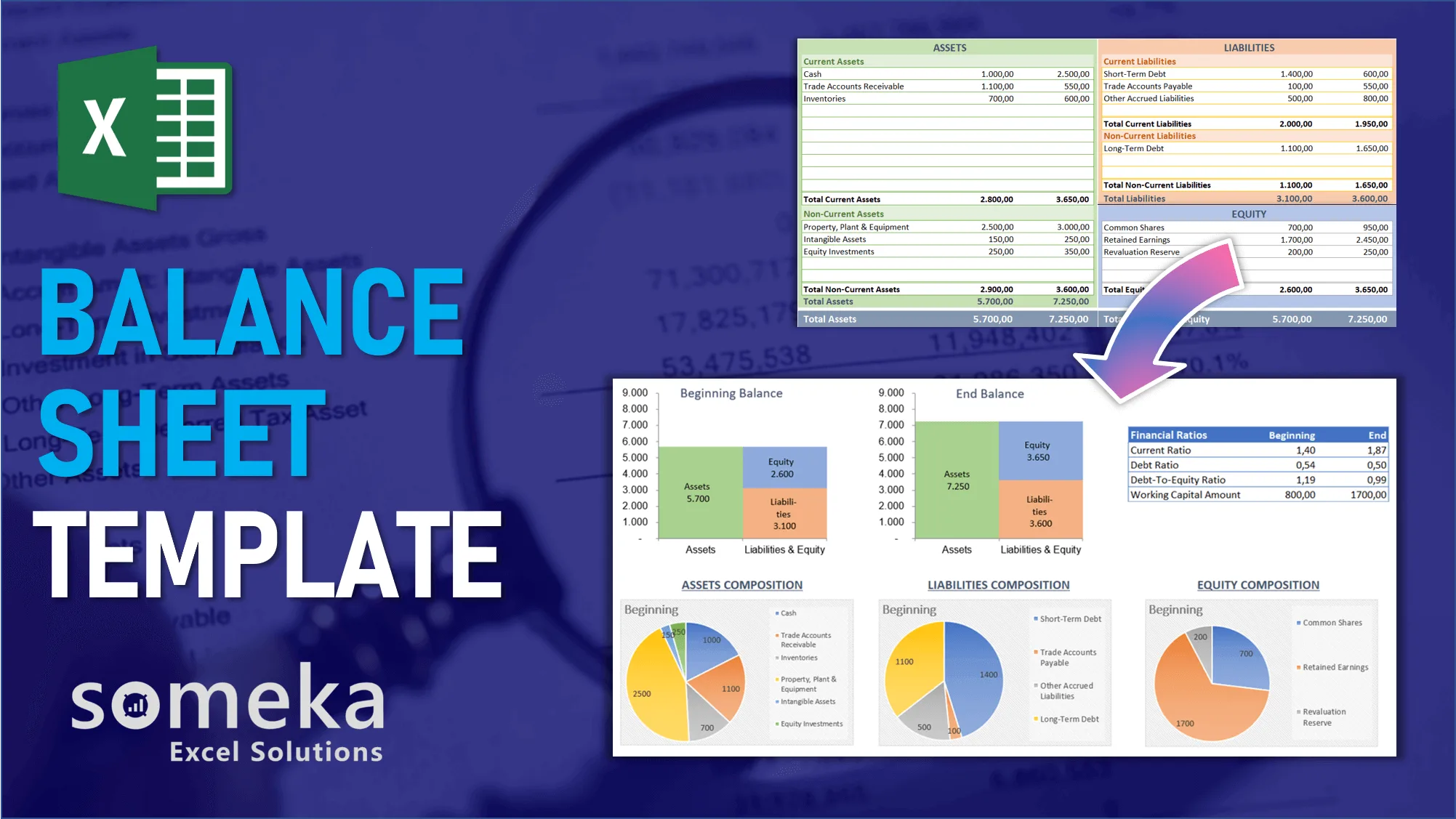 Balance Sheet Template - Accounting Template in Excel