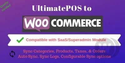 UltimatePOS to WooCommerce Addon (With SaaS compatible