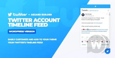 Twitter Timeline Feed WordPress Plugin