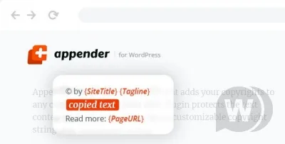 Appender WordPress copy protection